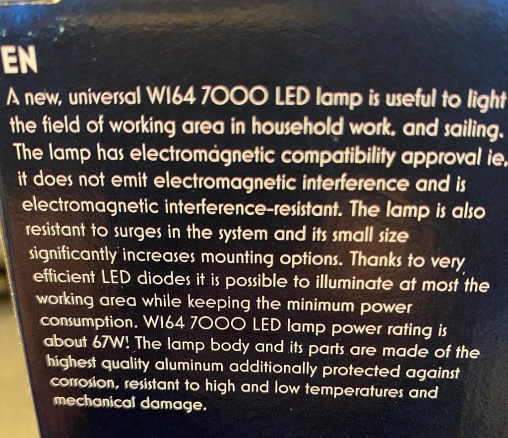 Vinnuljós LED 1158