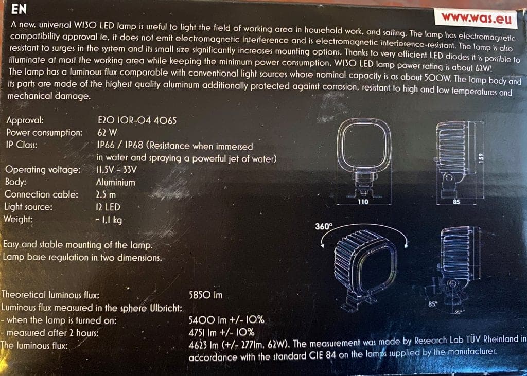 Vinnuljós LED 978/I